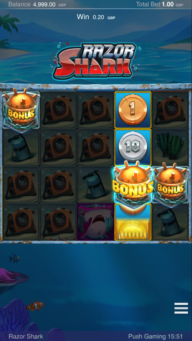 Razor Shark main — official game image